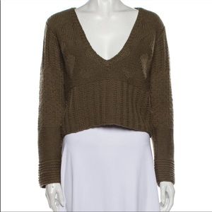 Isabel Marant wool hearts deep V sweater
